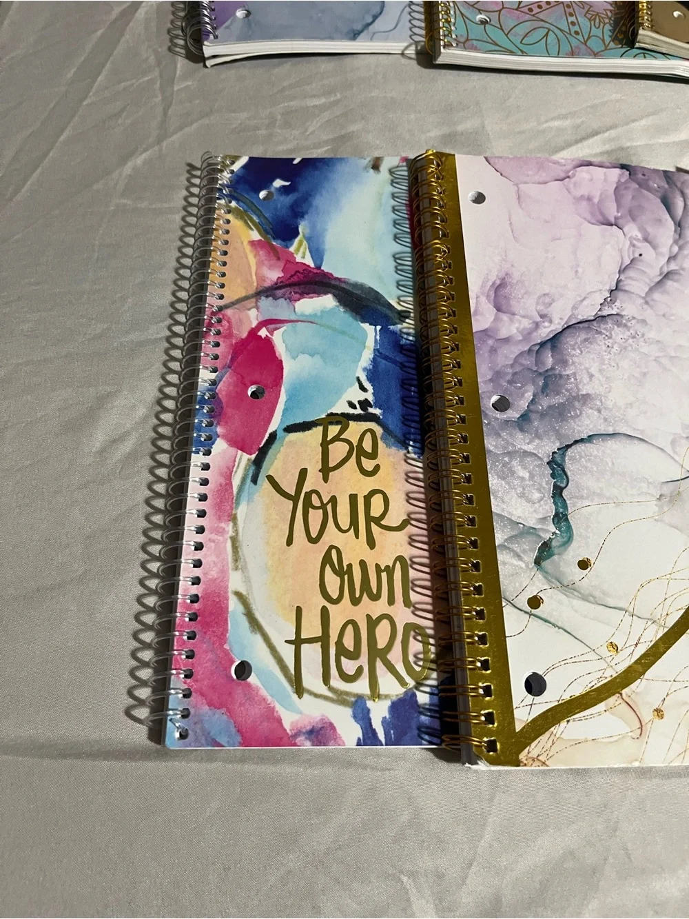 Assorted Colorful Spiral Notebooks - Inspiring Covers 10 Notebooks NWT